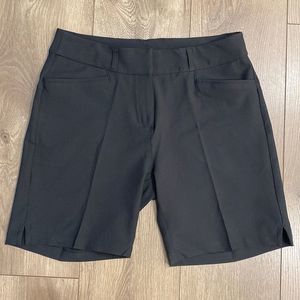 Adidas Black Performance High Rise Golf Shorts Size 6